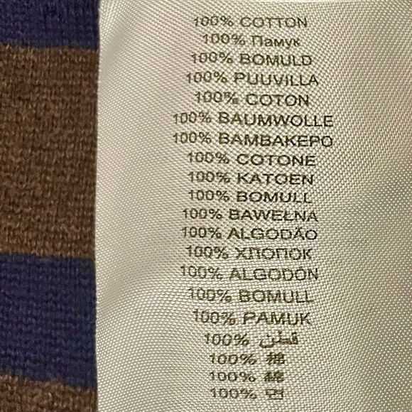 NWOT Rare Vintage Ben Sherman Blue and Brown Striped Sweater. Men’s Size 2XL - Picture 6 of 6